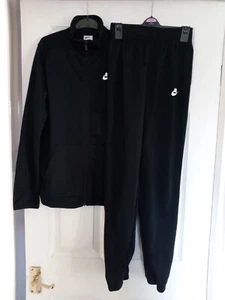 Boys Black Xl Nike Zip Up Tracksuit Top And Bottoms - Picture 1 of 2