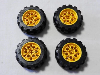 4x LEGO  Reifen 20 x 30  mit gelber Felge (A233) - Bild 1 von 2