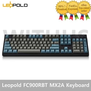 Leopold FC900RBT MX2A High-End Mechanical Bluetooth Keyboard GrayBlue/50g - Picture 1 of 4