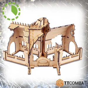 SFG143 TTCombat - Sci-Fi-Gothic - RUINED CONVENT INTERSECTION - (WH40k, Terrain) - Picture 1 of 4