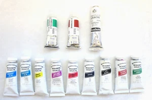 9 Winsor & Newton Designer Eiche 14 ml Tuben & 1 Schmincke & 2 Holbein - Bild 1 von 6