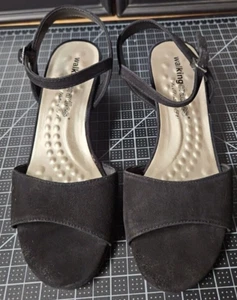 Walking Cradles Lydia schwarze Wildleder-Sandalen US 6,5 M (B) - Bild 1 von 10