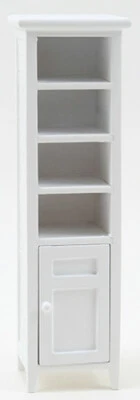  Miniature Dollhouse Narrow Bath Closet White 1:12 Scale New - Image 1 of 2