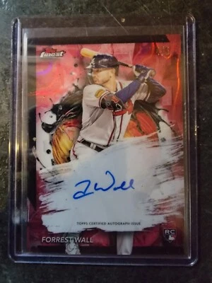 2024 Topps Finest Forrest Wall Auto /5 - Image 1 of 2