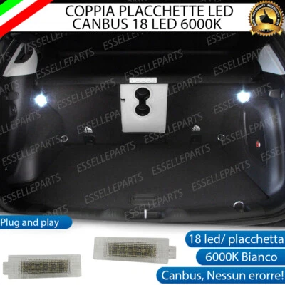 COPPIA PLACCHETTE LED BAGAGLIAIO 18 LED SPECIFICHE JEEP COMPASS MK2 6000K - Immagine 1 di 4