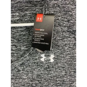 Under Armour T-Shirt Womens Small Grey Loose V-Neck Short Sleeve Tee Ladies NEW - Picture 1 of 7
