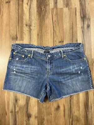 Pantalones cortos para mujer talla 33 recortes bordados bolsillos tiro medio tocador marca 5” ins. Foto 1 de 4