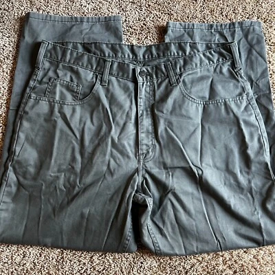 Calça jeans reta regular cinza durável masculina 38x29 cáqui Savane - Imagem 1 de 4