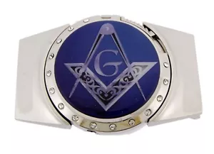 Removable Lighter Belt Buckle New Masonic Fraternal Compass Masonry Freemasonry - Picture 1 of 17