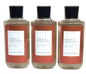 Bath & Body Works Salbei & Bergamotte für Männer 3-in-1 Haar-, Gesichts- und Körperwaschmittel x 3 - Bild 1 von 1