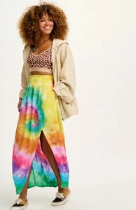 Lucy & Yak Tencel Poppy Tie Dye Skirt Elastic Waist - Picture 1 of 10