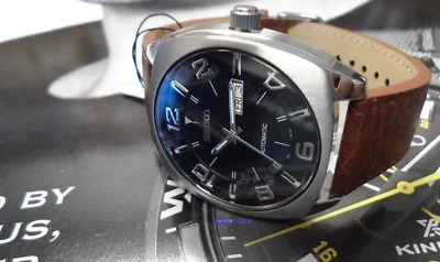SEIKO RECRAFT SNKN37 BLUE DIAL Silver Stain. Steel SEIKO AUTOMATICS SNKN37-MINT - Image 1 of 4