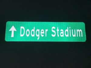 DODGER STADIUM street sign, 24"X6", Los Angeles Dodgers, MLB, LA - Picture 1 of 19