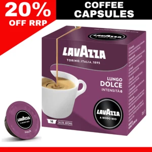 Lavazza A Modo Mio Lungo Dolce Coffee Capsules 16-Count, Pack of 6 (96 Capsules) - Picture 1 of 5