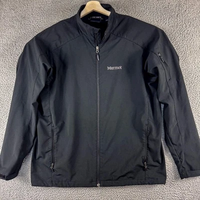Chaqueta cortavientos Marmot para hombre XL negra Softshell cremallera completa exterior caminata activa Foto 1 de 4