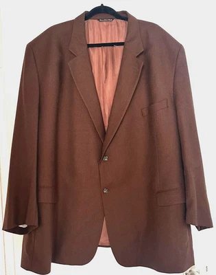 Chaqueta Blazer Abrigo Deportivo Jack Victor Premier Rochester Marrón 100% Cachemira Italia Foto 1 de 4