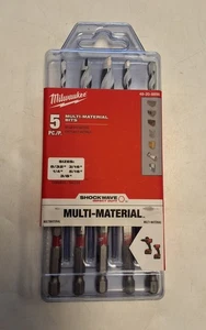 Milwaukee 48-20-8898 Pack Of Multi-material Drill Bits 5pc. New In Box - Picture 1 of 2