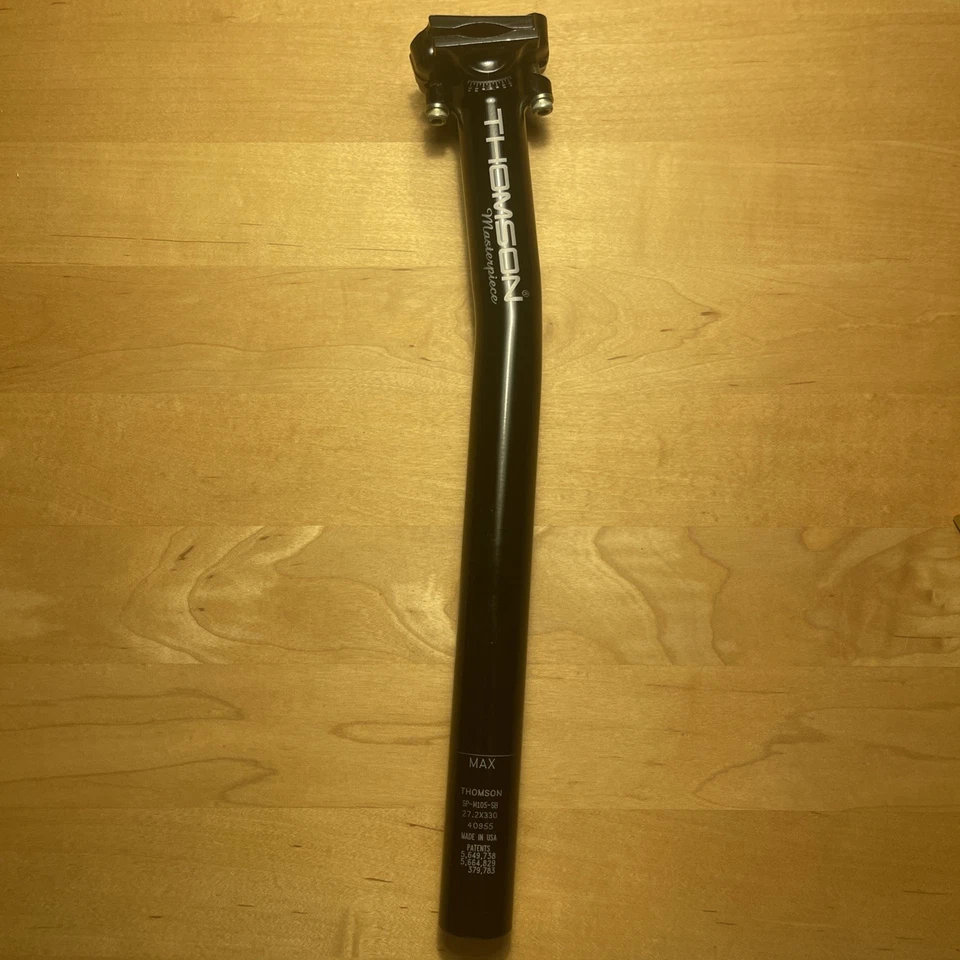 Thomson Masterpiece Setback Sattelstütze 27,2 / 330mm Schwarz - Bild 1 von 4
