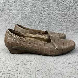 Vionic Damenschuhe Dolores taupe Krokoleder-Loafer bequem Orthaheel Größe 9 - Bild 1 von 11