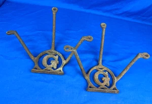 C.1890 Wagon Steps w/ Initial "G" on Each ~ No Cracks, No Chips, Buggy Step-Ups - Picture 1 of 17