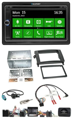Blaupunkt Bluetooth 2DIN Lenkrad DAB USB TMC Navigation für Mercedes Vito Viano - Bild 1 von 4