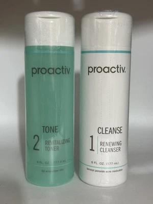 Proactiv 6oz  Renewing Cleanser Revitalizing Toner Tone Combo FULL SIZE!!! - Image 1 of 4