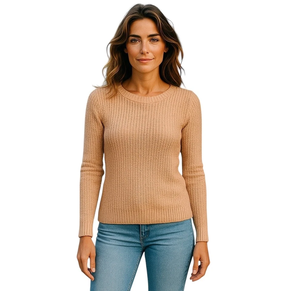 Женский свитер Anthropologie Sparrow XS персиковый открытый вязаный пуловер - Изображение 1 из 4