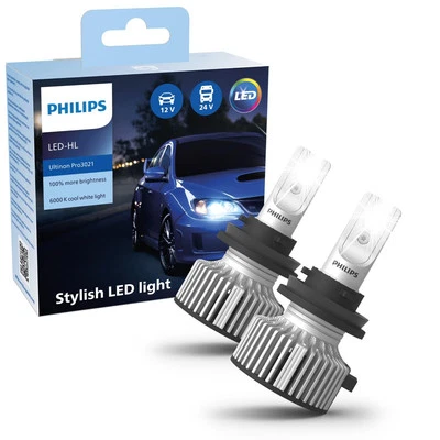 Philips Ultinon Pro3021 LED Car Headlight Bulb (H11), cool white light of 6.000K - Image 1 of 4