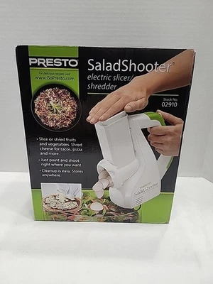 Presto 02910 Salad Shooter Electric Food Slicer Shredder  NIB Green Box - Image 1 of 4