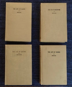 4 Vintage Biographies on Goethe, Dante, Shakespeare and Homer by Denton J Snider - Picture 1 of 20