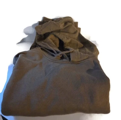 Ropa de comida chatarra manga larga bolsillo canguro tostado para hombre talla XL Foto 1 de 3