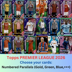 Topps Premier League 2025/26 2026 - Tarjetas paralelas numeradas xx/50/99//150/199 - Imagen 1 de 21