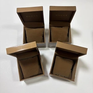 Gucci Watch Case Scatola Vuota Set di 4 LOTTO Cuscini Conservazione Gioielli Vintage mzmr A - Foto 1 di 3