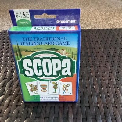Scopa By Pressman The Traditional Italian Card Game MINT & COMPLETE New  Sealed - Image 1 of 4