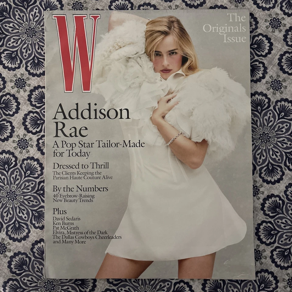 W MAGAZINE - VOLUME 5, 2025 - ADDISON RAE- BRAND NEW 40 New Beauty Trends - Image 1 of 1