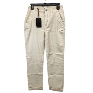 Pantalones cortos PAIGE Drew cuarzo arena talla 26 para mujer estilo chino nuevos con etiquetas - Imagen 1 de 10