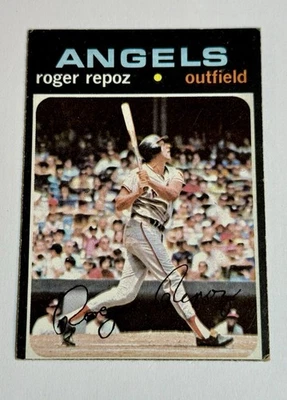 1971 Topps Baseball- Roger Repoz #508 Vintage Card Angels - Image 1 of 2