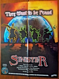Sinister Werbe Poster 17"x22" RPG WizKids Four Horesmen Mage Knight 2002 - Bild 1 von 2