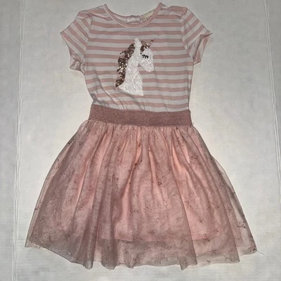 Btween Girls 5 Sequins Unicorn Tutu Dress Party Everyday Causal  - Image 1 of 4