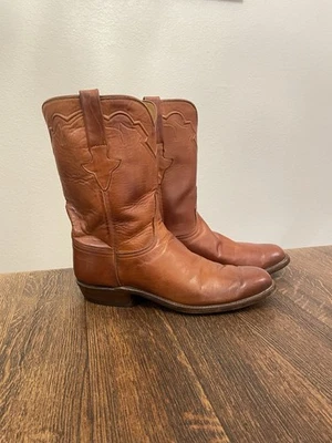 Botas de Vaquero Lucchese Classics Hechas a Mano De Colección Negras Talla 8.5 D Hechas en EE. UU. Foto 1 de 4