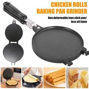 Egg Roll Maker Pan Waffle Cone Maker Pan Cake Griddle Mold Kitchen Baking Tools - Picture 1 of 14