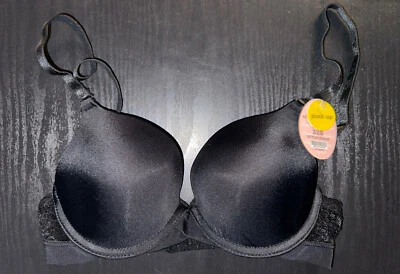 Sujetador push up acolchado con flores negras ANGELINA para mujer nuevo con etiquetas talla 32B estilo: B847B Foto 1 de 3