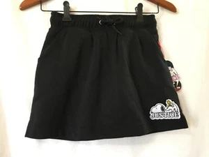 Justice Snoopy girls fleece skirt w/built in shorts black Skort U pick Sizes NEW - Picture 1 of 3
