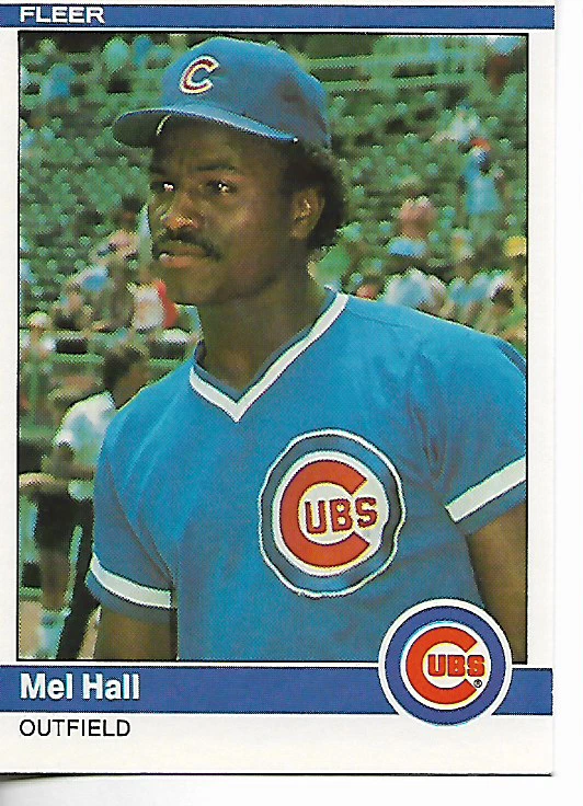 1984 Fleer Mel Hall Card - Image 1 of 1