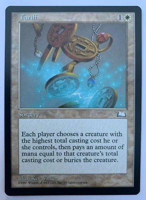 TARIFF - MAGIC THE GATHERING - WEATHERLIGHT - RARE - Image 1 of 2