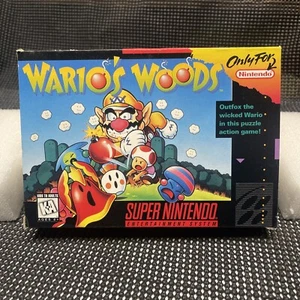 Wario’s Woods �� * Snes Box Only * Super Nintendo OVP - Bild 1 von 6