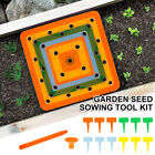 Seed Sowing Tool Kit Square Foot Seeds Spacer Template Set Colorful Garden UK▴