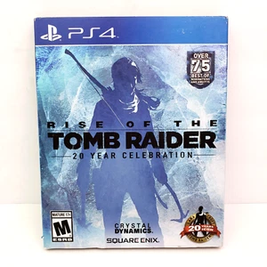 PlayStation 4 PS4 Rise Of The Tomb Raider 20 Yr Celebration Complete Video Game - Picture 1 of 7