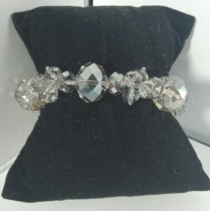 Damen Armband klar Cluster Glas - Bild 1 von 4