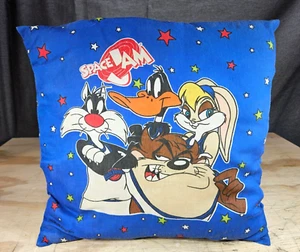 Vintage 1996 Michael Jordan Space Jam Throw Pillow Tune Squad Looney Tunes - Picture 1 of 15